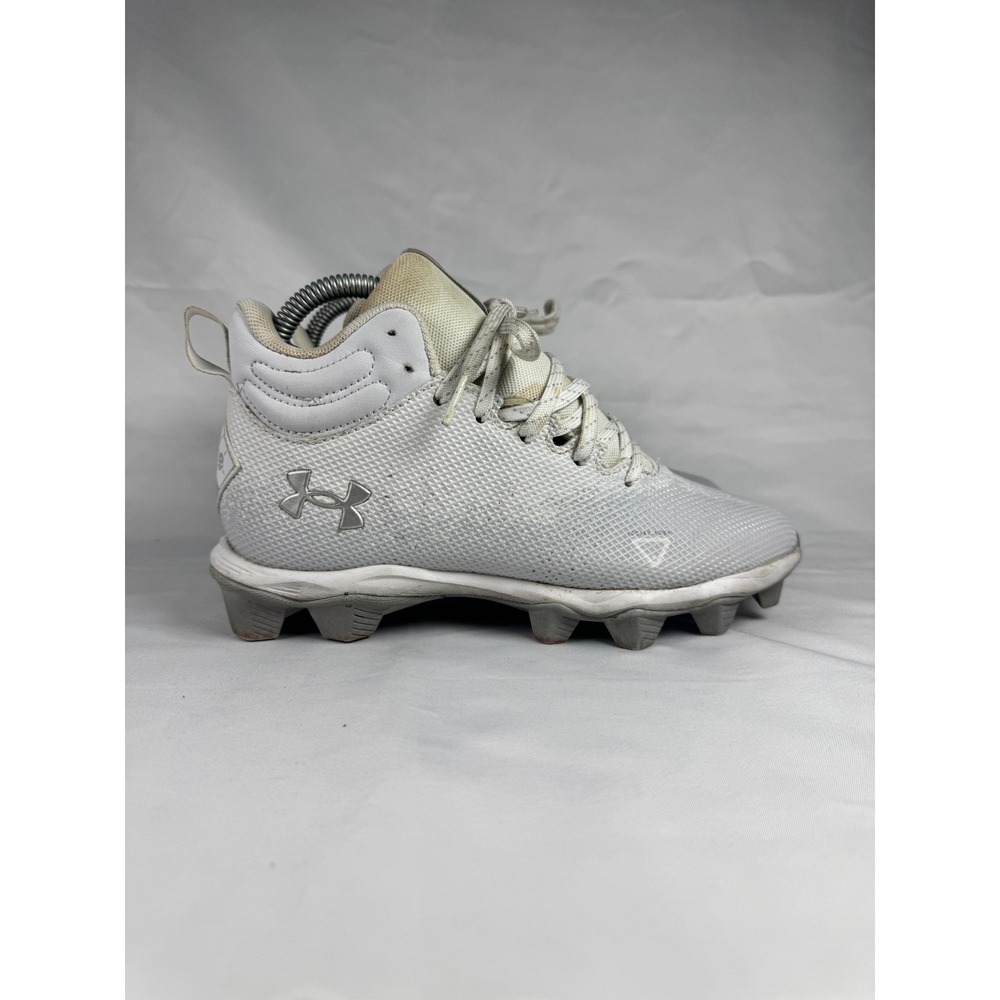 Under Armour Spotlight Franchise RM 2.0 3025087-100 Kids 5 White Football Cleats